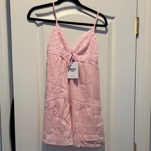Princess Polly Blush Eyelet Midi Dress